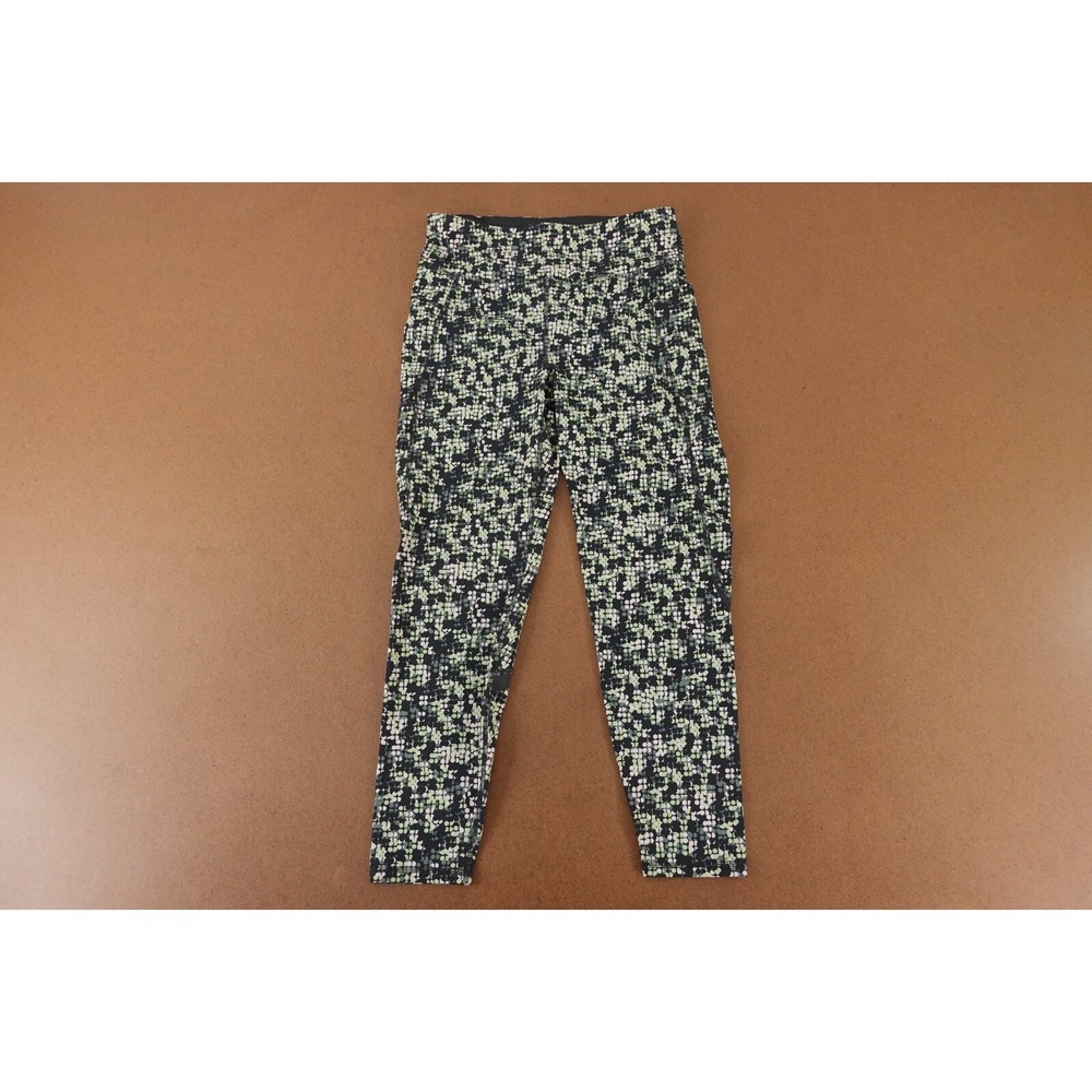 Sweaty Betty Women's 8-10 Gray Green Pocketed Hi Rise Zero Gravity 7/8 Leggings